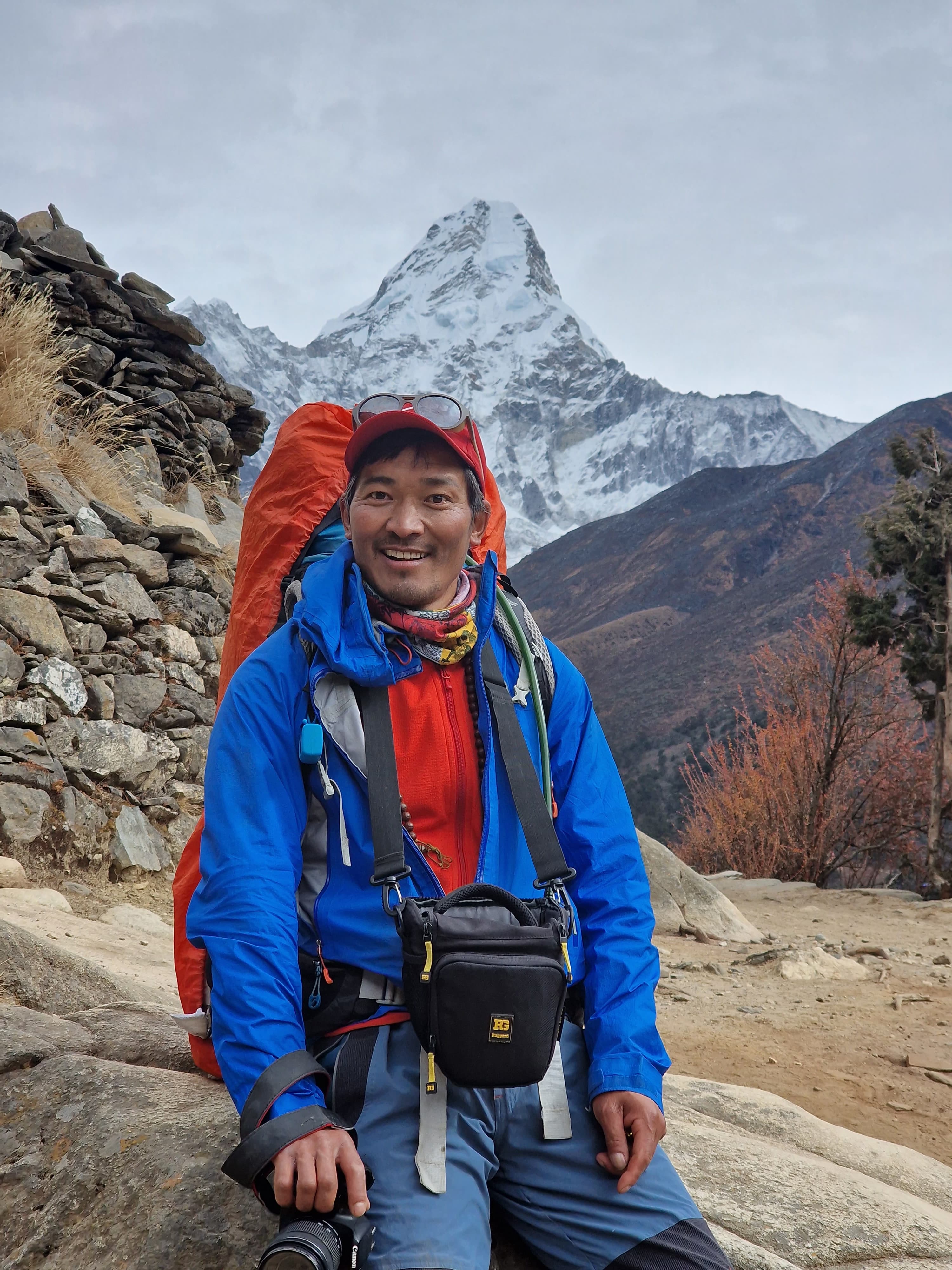 Mountain ridge at dawn