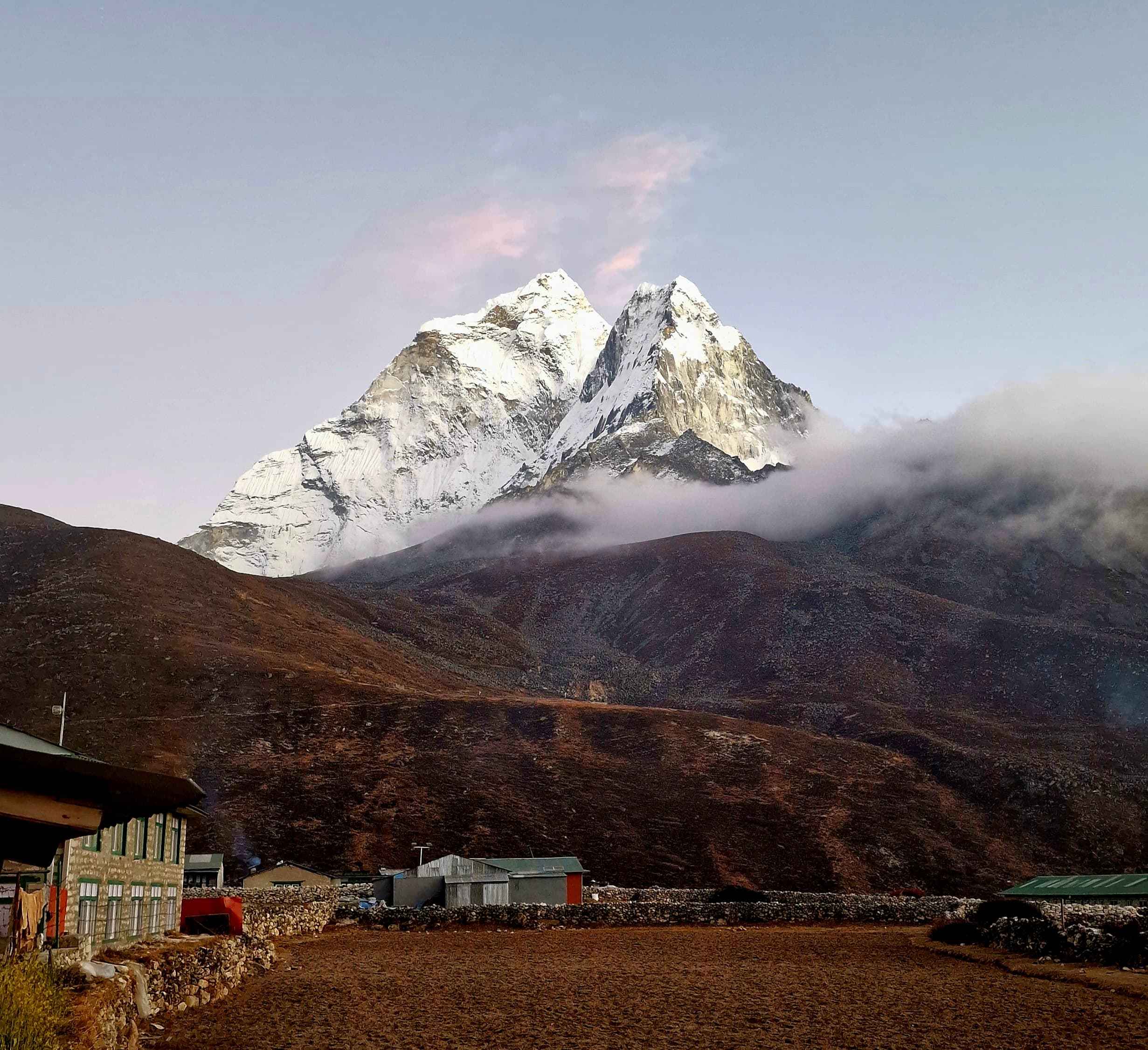 Prayer flags at high camp